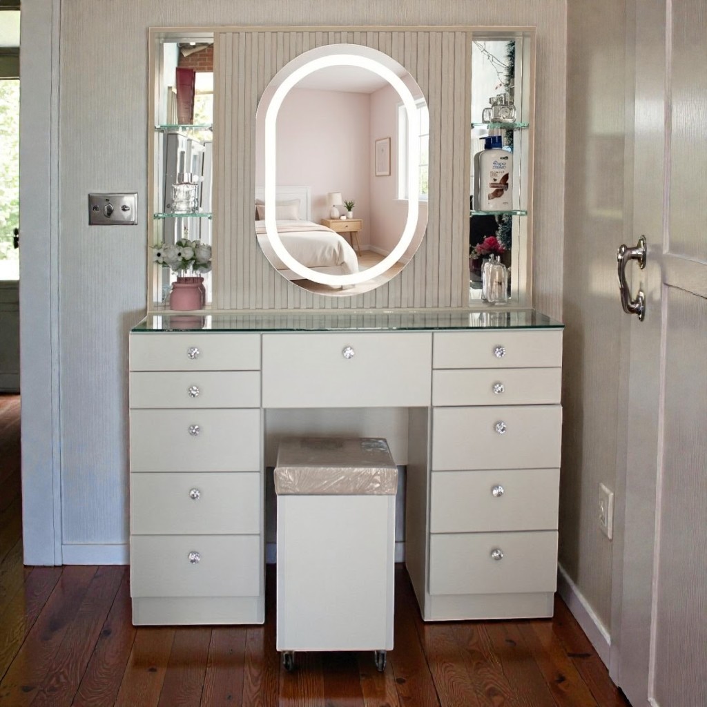 Imagen 1 de TOCADOR 1.20M - ESPEJO OVALADO